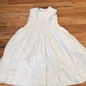 Charming White Sleeveless Kids Dress